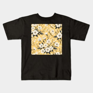 White Flowers Kids T-Shirt